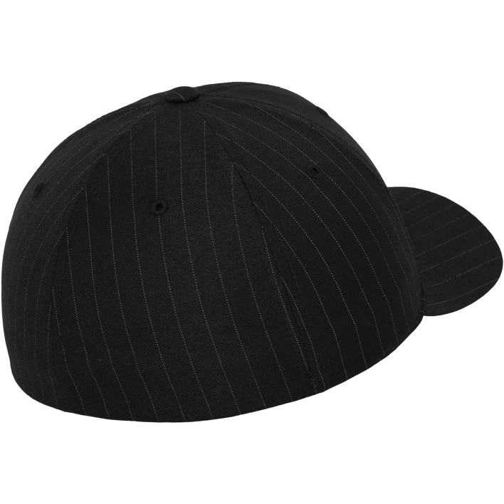 Self-colored Stylish Pinstripes Black Cap