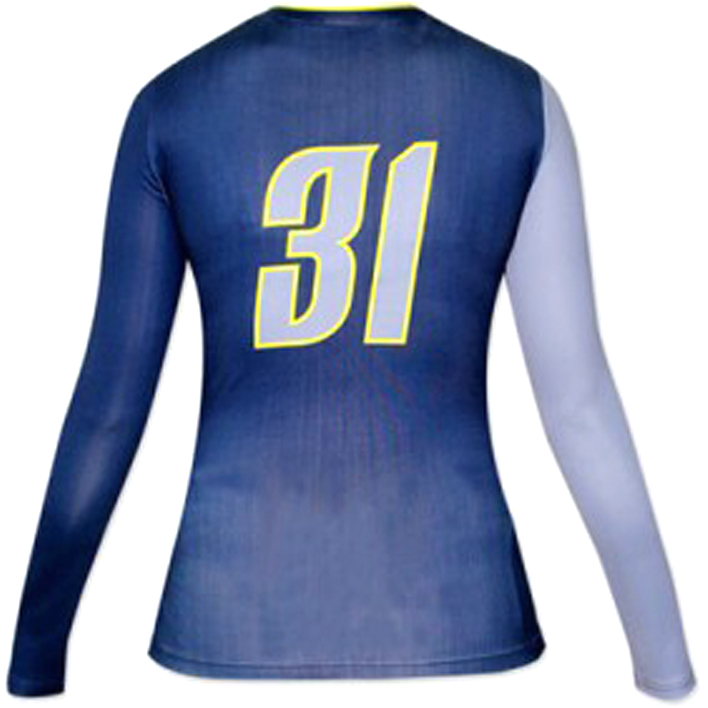 Women Full Sleeve Sublimated Volleyball Jersey
